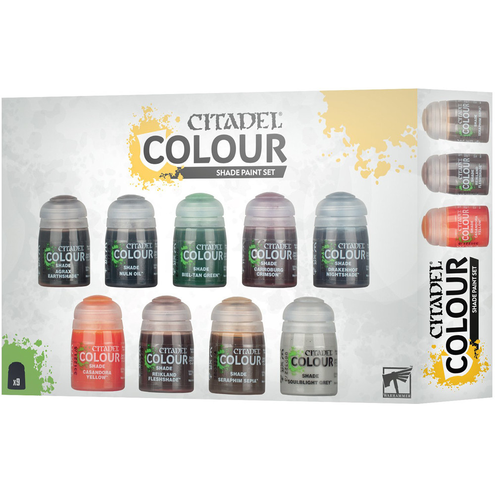Citadel Colour Shade Paint Set (9 Paints) - Rekreation Games